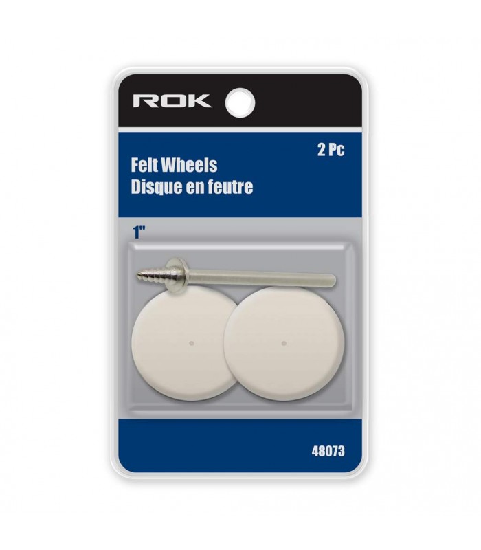 ROK 2 PC Felt Wheel 1 in. With Mandrel