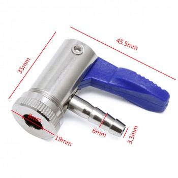 Inflator Valve Tire Air Chuck Connector 6mm