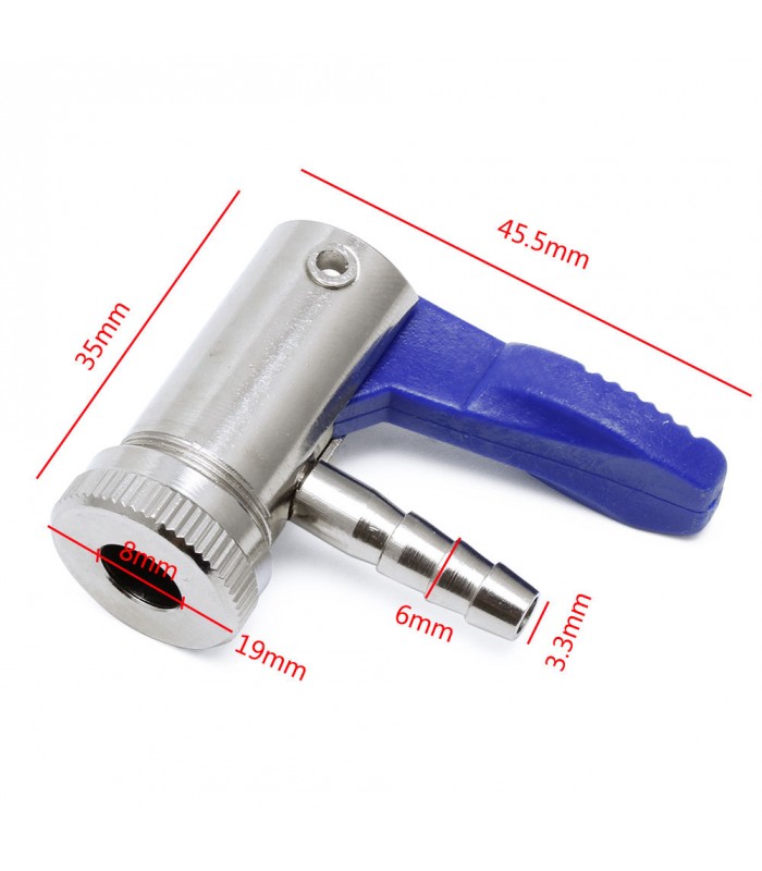 Inflator Valve Tire Air Chuck Connector 6mm