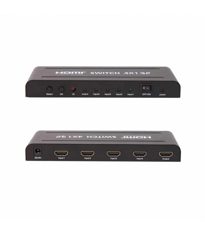 4 x 1 HDMI switch With Remote Control