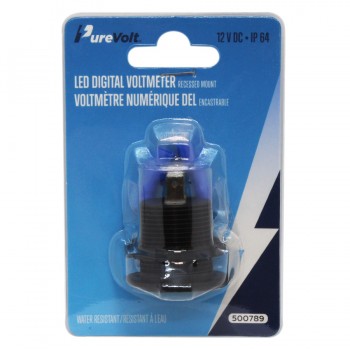 Purevolt Voltmètre numérique DEL encastrable