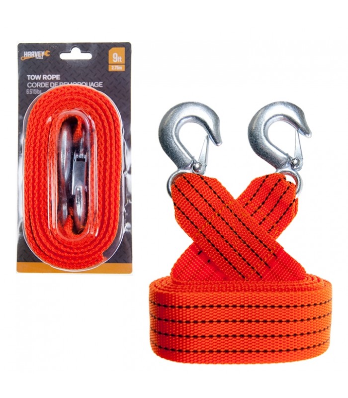 Harvey Tools Tow Rope 9 ft. 6615 lbs.