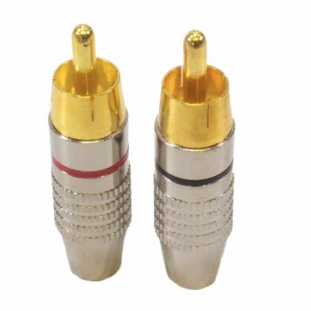 RedLink RCA male plug 1 red + 1 black