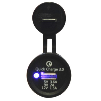 PureVolt USB 3.0 Vehicle Socket - IP64