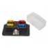 PureVolt Blade Fuse Holder With Cover 4-way LED Illuminated