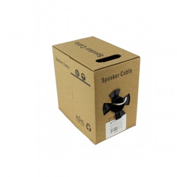 Fils de haut-parleurs 2x16awg PVC CCA Blanc 500 pi.