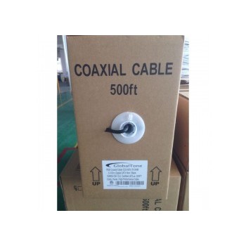 Câble coaxial RG6 en vrac, Certifiés cETLus, FT6, Noir, 500 pi.
