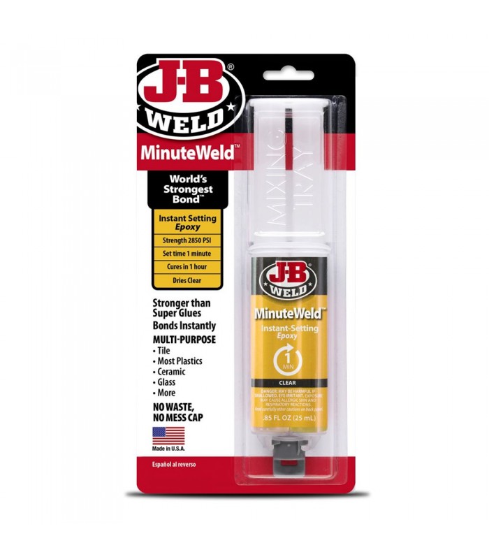 J-B Weld MinuteWeld époxy seringue 25ml 50101F