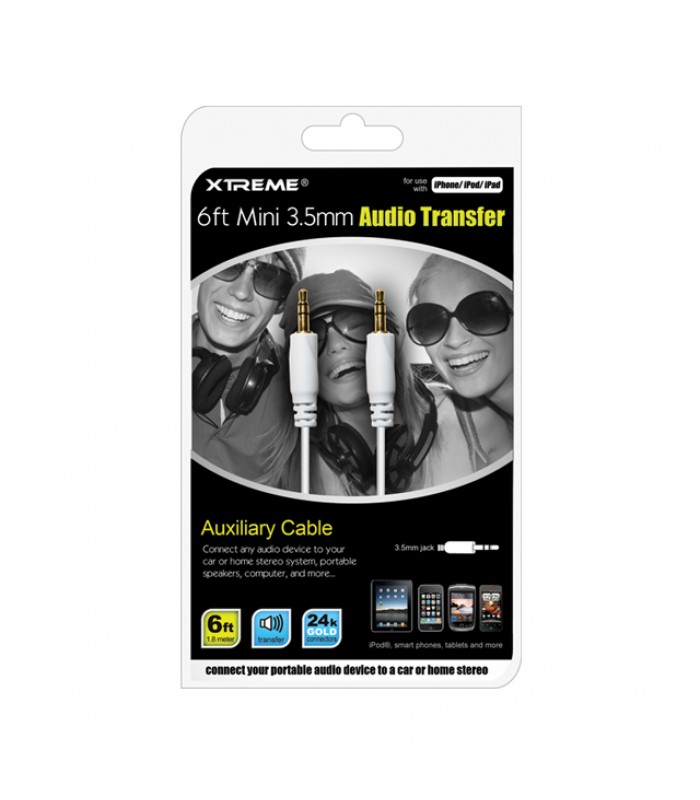 Xtreme mini 3.5mm audio transfer cable 6ft