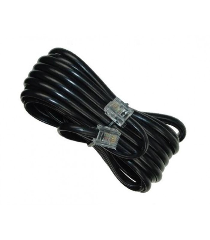 15 ft.4,5m Black Telephone Cord