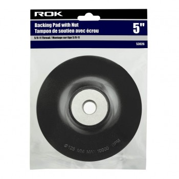ROK 5" Plastic Backing Pad W/ Nut