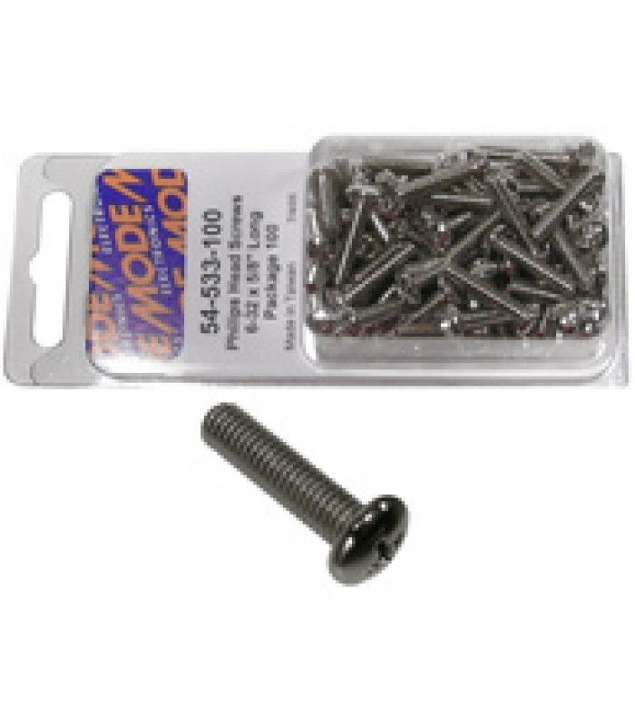 Mode Electronics Philips Head Screws 2-56 X 1/4 - Pack of 100