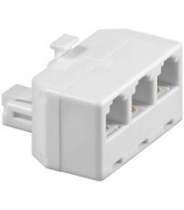 Spliter 3 in 1 telephone modular adapter RJ11