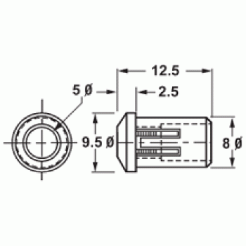 Mode Electronics 5mm LED HOLDER (convex) - Pack of 4