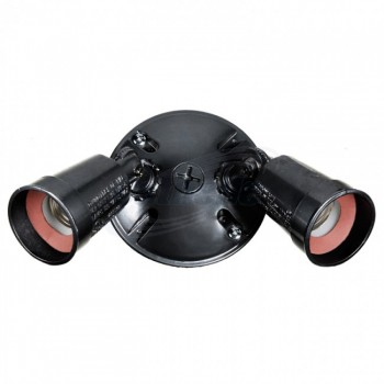 Electrimart Lampholder Kit Black Double All Weather