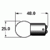 Mode Electronics S8 Bayonet Bulb 28 Volts