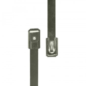 RedTools Attaches autobloquantes en métal 8" - Gris - Paquet de 20