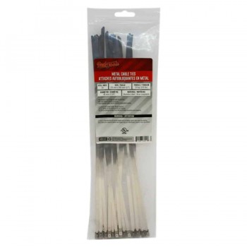 RedTools Stainless Steel Cable Tie 20'' - Grey - Pack of 20