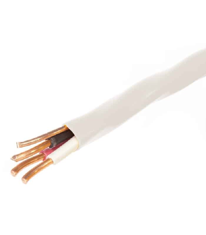 Construction Electrical Wire - 3c/14 AWG - NMD90 - FT1 - White - 5M