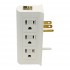 PureVolt Space Plug 6-Outlets Grouded Sided Multi-Tap