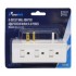 PureVolt Space Plug 6-Outlets Grouded Sided Multi-Tap