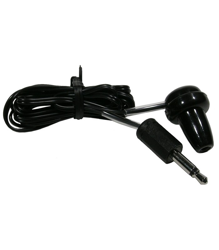 Mode Electronics Earphone 8Ω, 3.5mm mono plug, 3 black cord