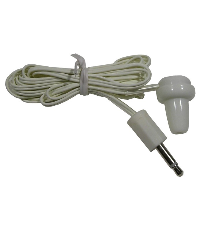 Écouteur Bouton 8Ω avec fiche 3.5mm mono et cordon 0.91m de Mode Electronics - Beige