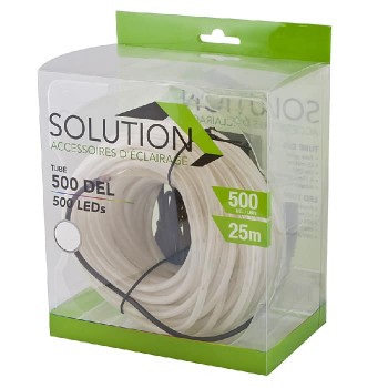 Solution Tube lumineux 500 DEL - 25m - Blanc