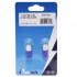 PureVolt LED w/Wedge T10 Base 3 LEDs 0.5W & 1 LED of 1W Blue - Pack of 2