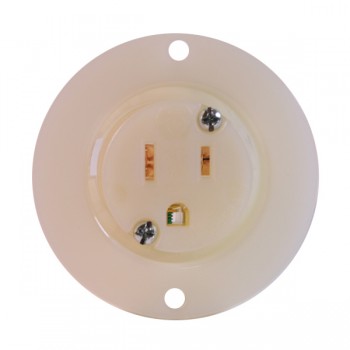Female NEMA 5-15 15A 125 VAC Flanged Outlet