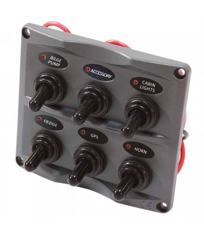 PureVolt Water Resistant Command Panel – 6 Switches