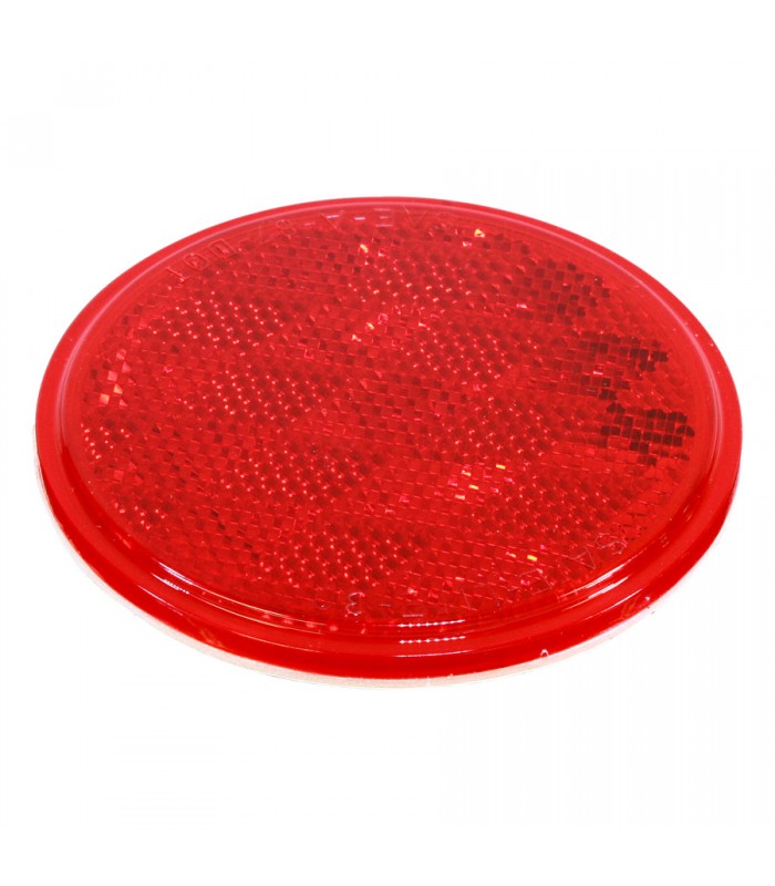 Red self-adhesive reflector 76.2 mm (3)