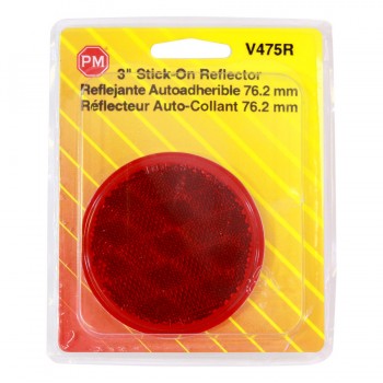 Réflecteur auto-collant rouge 76.2 mm (3")
