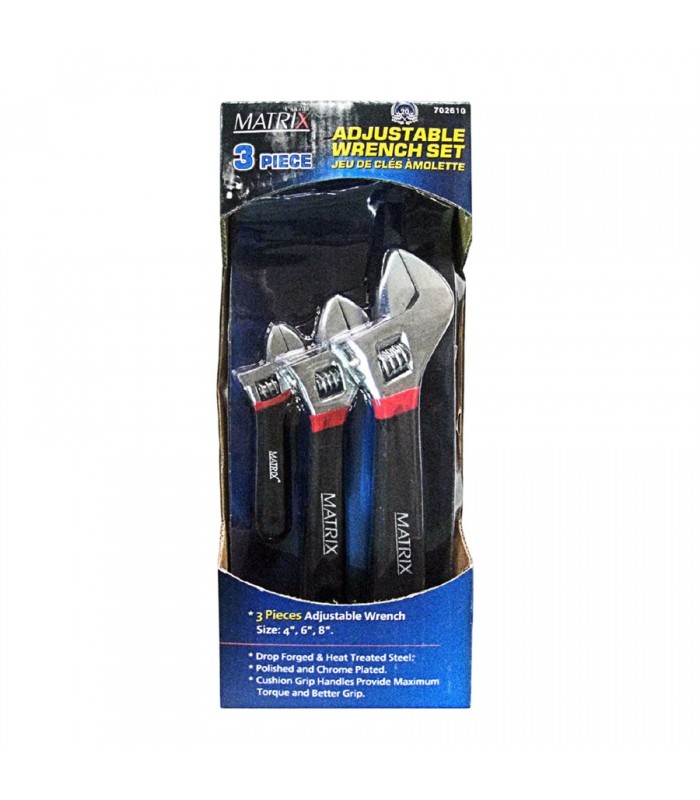 Matrix Canada Set of 3 Adjustable Wrench