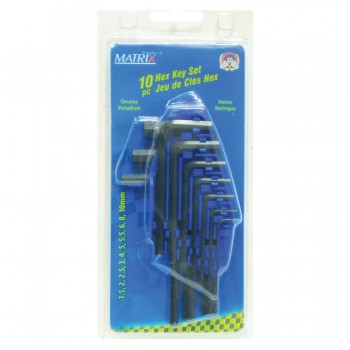 Tooltech Firm-Grip Hex Key Metric - 10 pcs