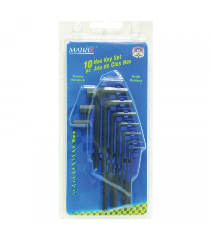 Tooltech Firm-Grip Hex Key Metric - 10 pcs