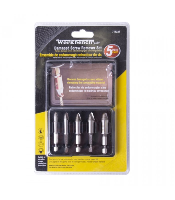 Workbench Screw remover set - 5 pcs