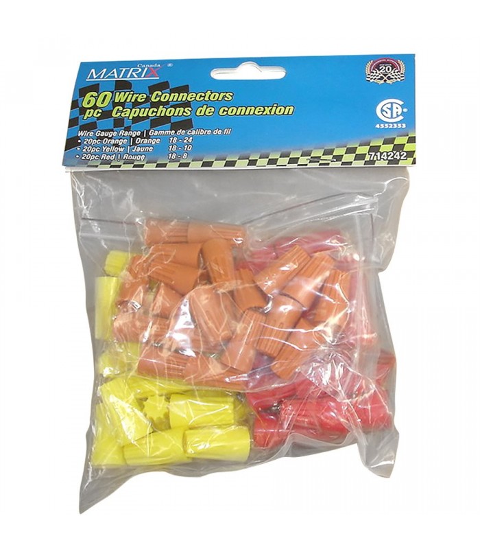 Capuchons de connexion 60 pc de Matrix Canada