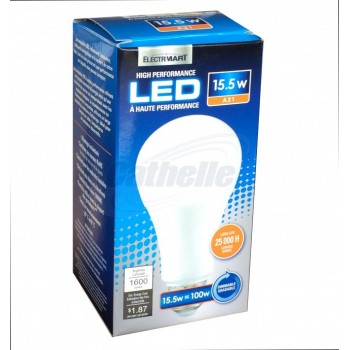 Electrimart 15.5W Dimmable LED A21 Light Bulb Warm White