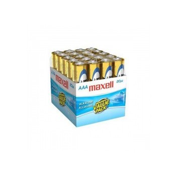 Maxell - Batteries Alcalines AAA, Paquet de 20