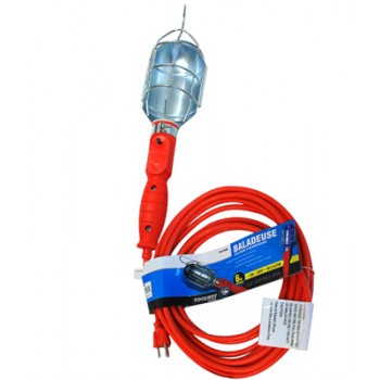 Toolway Incandescent Worklight 75W 120V 16/3 20’ Cord