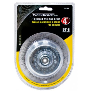Brosse à coupelle métallique 4 x 5/8 po. de Workbench