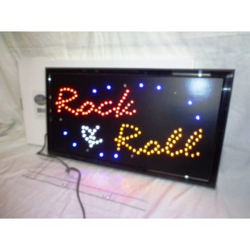LED Flashing Sign - Rock N Roll
