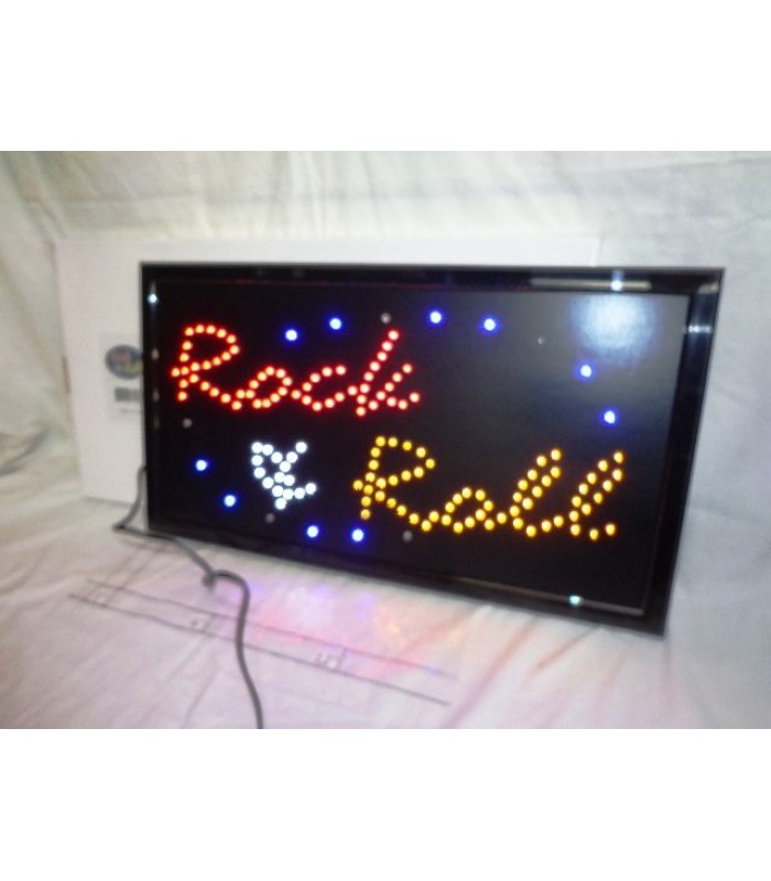 LED Flashing Sign - Rock N Roll