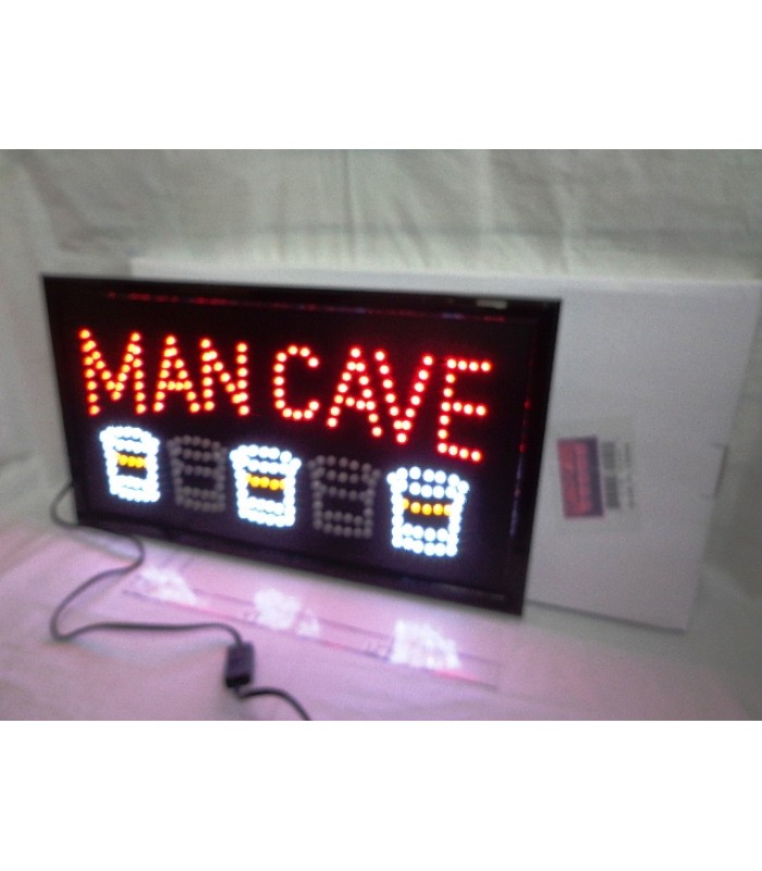 Enseigne Lumineuse Clignotante DEL - Man Cave - Large