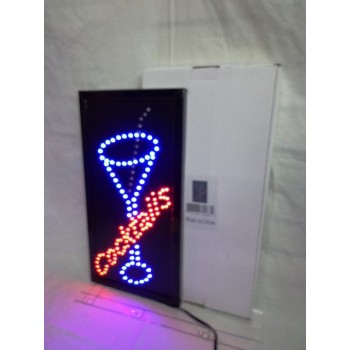 Enseigne Lumineuse Clignotante DEL - Cocktails