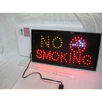 LED Flashing Sign - No Smoking