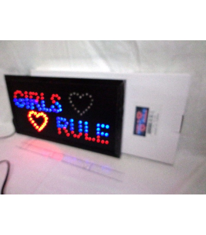 LED Flashing Sign - Girls Rule