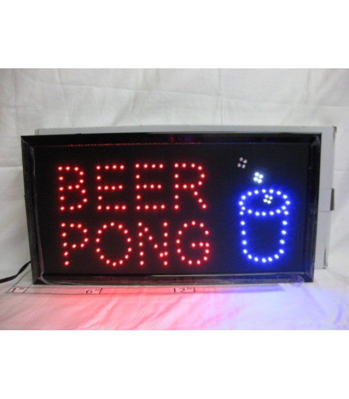 Enseigne Lumineuse Clignotante DEL - Beer Pong