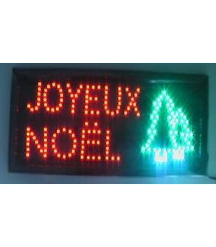 LED Flashing Sign - Joyeux Noël